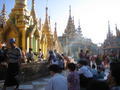 Shwedagon Paya, morning, planetary post for Tuesday