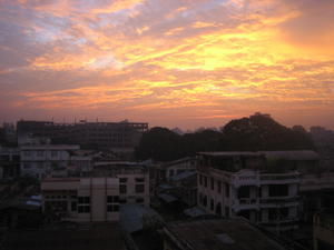 sunrise over Mandalay