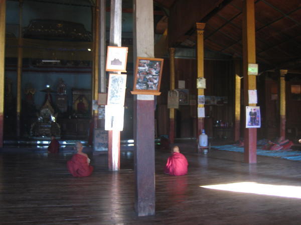 morning prayers, Monastery, Thitai village