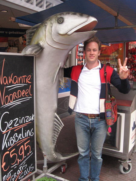 Me with fish, Oostende