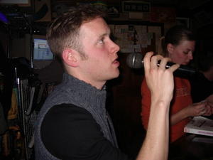 the karaoke bar