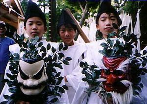 Shinto festival parade, Kibi Plain
