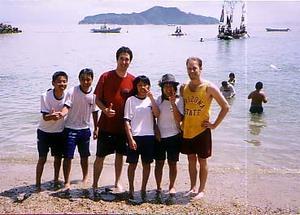 Beach Day, Martin & I & my students