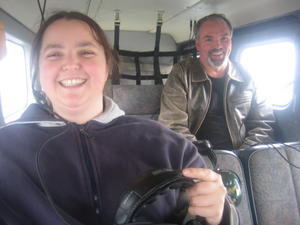 Marci, the seaplane taxi ride