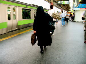nun on the run, Shibuya Station