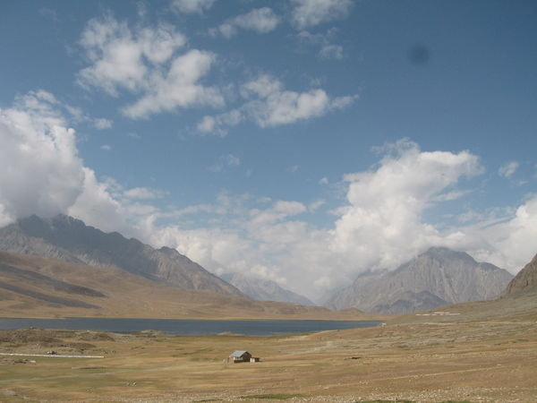 the lake at Shandur Pass