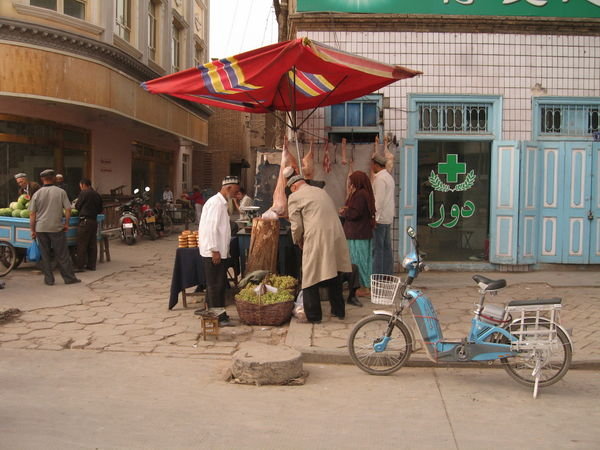 butcher, Old Town, Kashgar