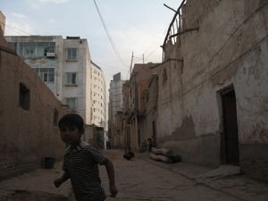 young boy, Old Town, Kashgar