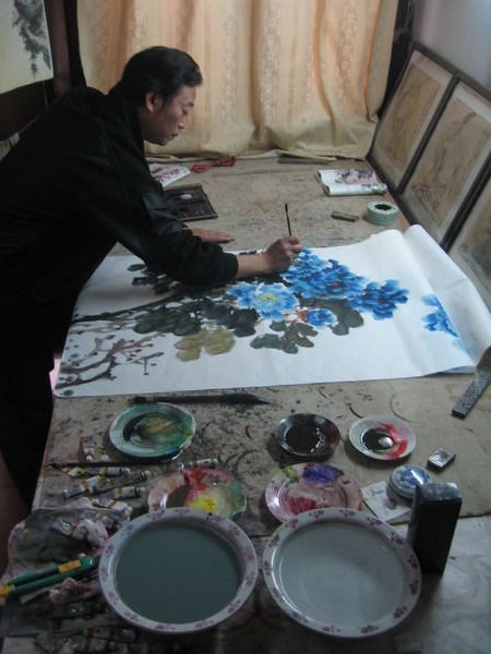 resident artist, Wuhou temple, Leshan