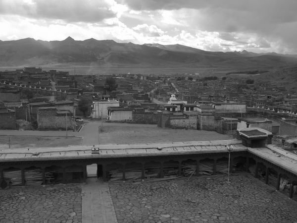 view of Litang from atop Chode Gampa