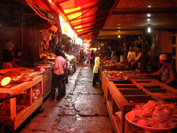 meat market, Pasar Atlas, Bukittingi