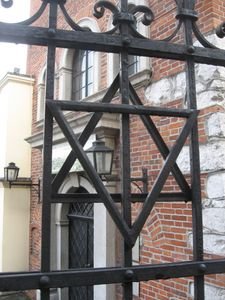 Outside a Synagogue in Kazimierz