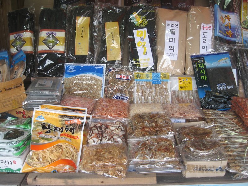 Variety of Dried Seafood