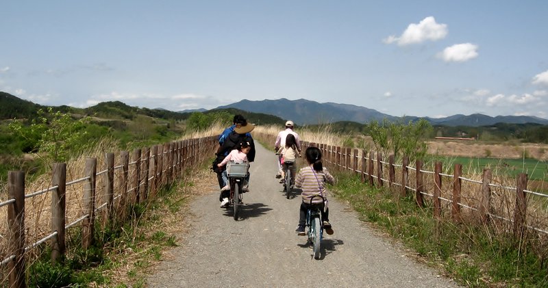 A Family on Bicycle--So Nice to See