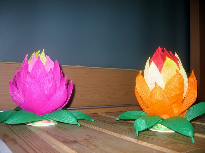 We Made Lotus Flowers