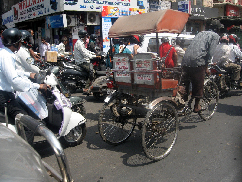 Typical Street Scene in Delhi and Agra