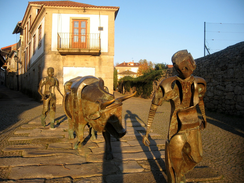 Allariz Bull Festival Statues