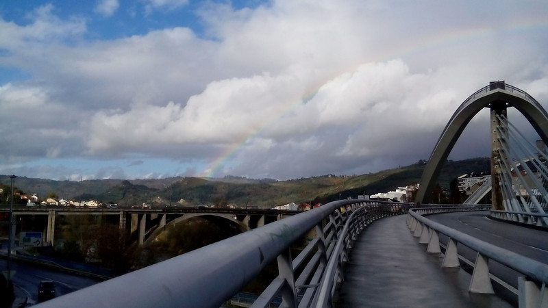 Rainbow above Northern Ourense