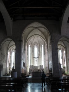 Partially Restored Church in Venzone, Friuli
