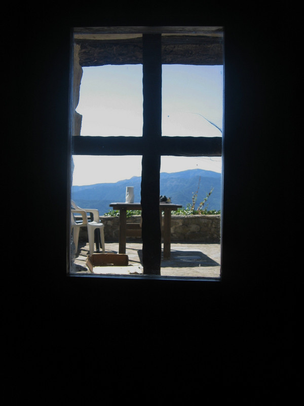 View from Baiardo Kitchen to Our Terrace