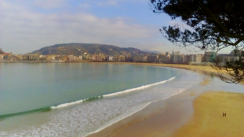 Playa de la Concha, San Sebastián from Miramar