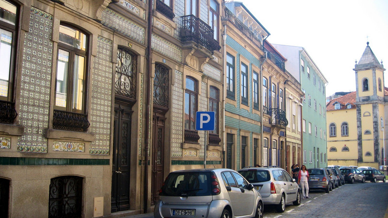 Tiled Buildings in Central Porto