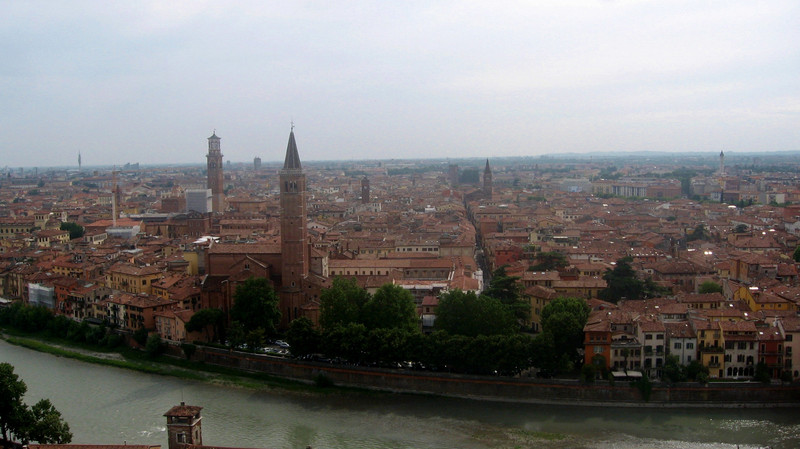 Views of Verona from Castel San Pietro
