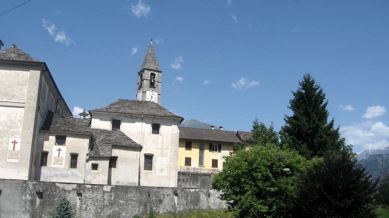 Church along Santa Maria Maggiore-Domodossola Rail