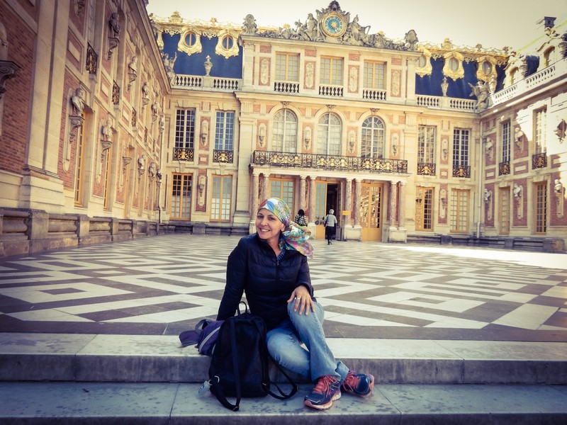 Posing at Versailles 