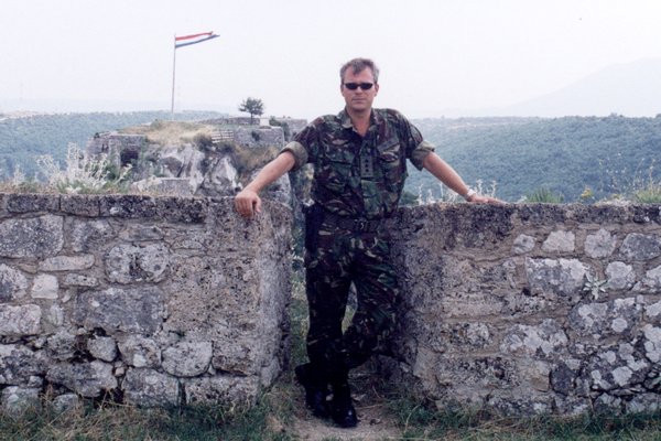 Posing at Knin Castle