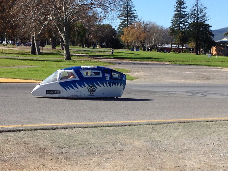 Practicing for Pedal Prix