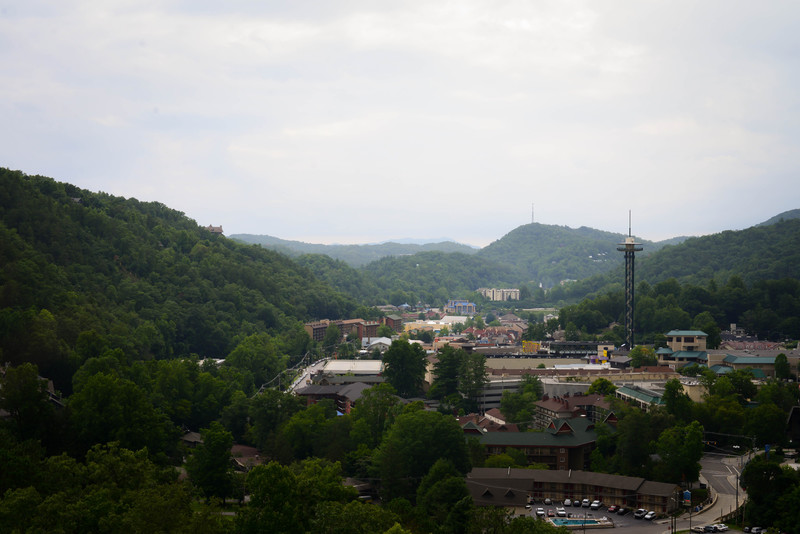 View from the Tram going to Uber Gatlinburg