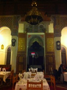 The beautiful restaurant in Fes