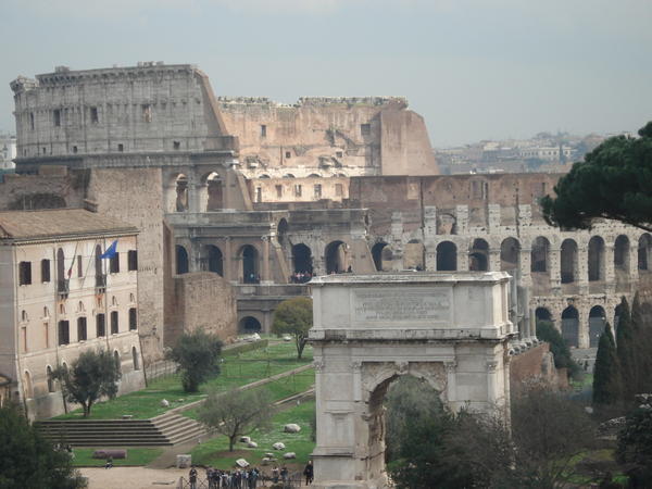 View of the Colosseum from the Palatino