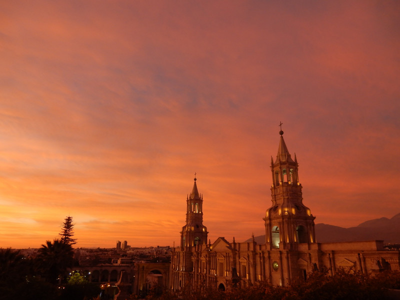 Sonnenuntergang in Arequipa
