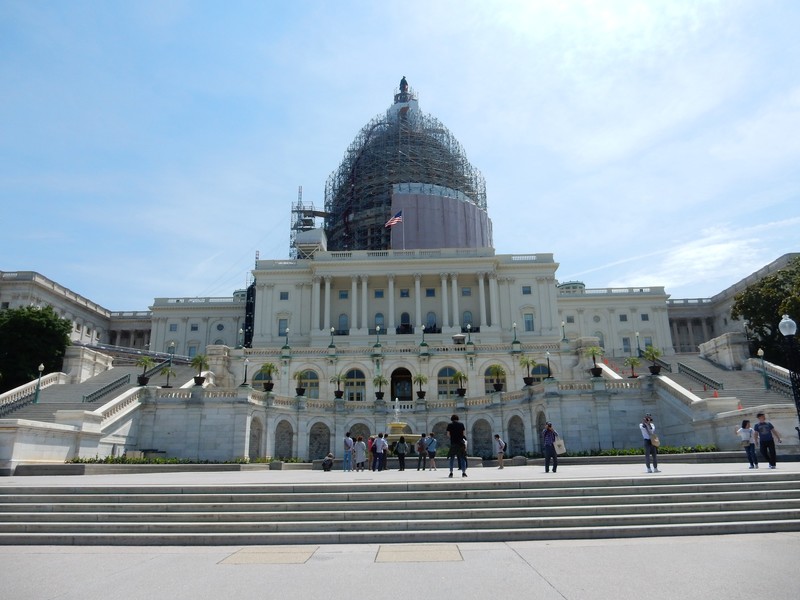 Washington Capitol (natürlich genau wenn ich dahin reise in Renovation)
