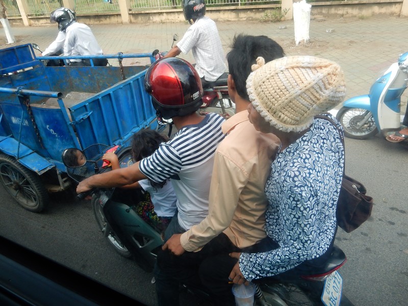 Scooter fahren ala Kambodscha 