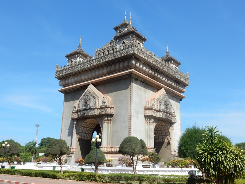 Der Arc de Triumph in Vientiane
