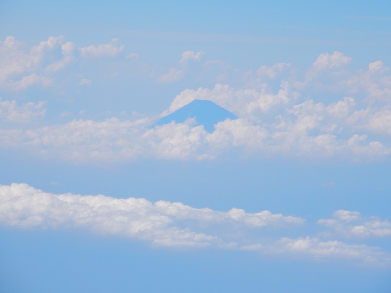 Mt. Fuji aus dem Flugzeug