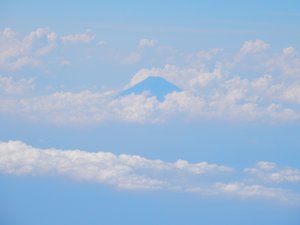 Mt. Fuji aus dem Flugzeug