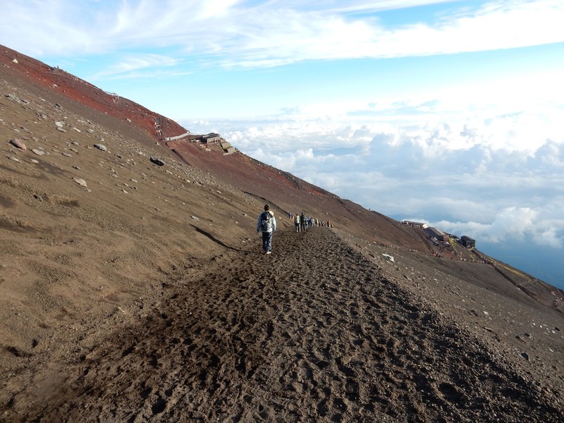 Beim herunterlaufen vom Mt. Fuji