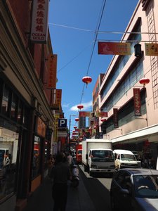 Walking through China town 