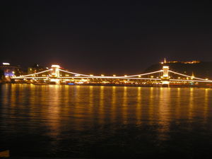 Chain Bridge At Night - Joining Buda & Pest in 1849