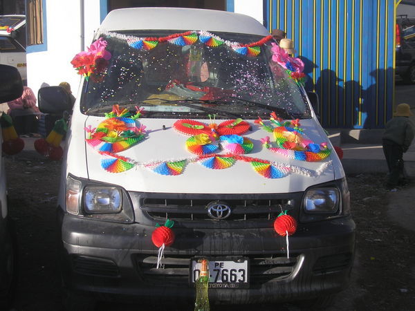 Car All Decked Out For The Party