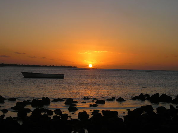 Sunset Over Pereybere Lagoon