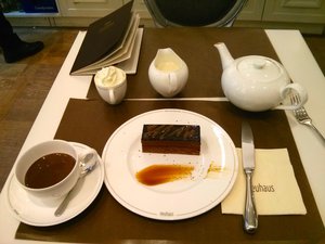 Belgian Hot Chocolate and Cake