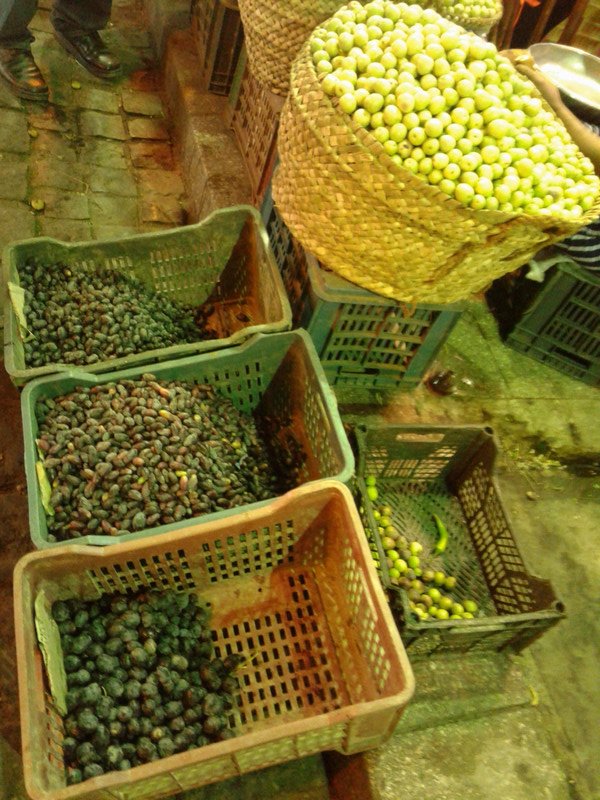 Olives and dates in abundance
