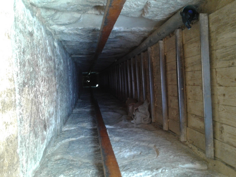 Just taking a look down the entrance shaf at  another Pyramid 