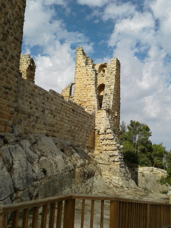 castle ruins at Ajloun