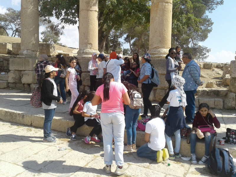 star attractions at the Roman ruins in Jerash